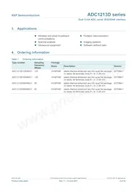 ADC1213D125HN/C1 Datasheet Pagina 2