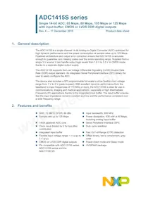 ADC1415S105HN/C1 Datasheet Copertura