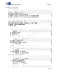 CS4364-CQZR Datasheet Pagina 2