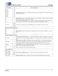 CS4384-CQZR Datasheet Pagina 7
