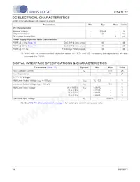 CS43L22-CNZR數據表 頁面 18