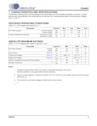 CS4461-CZZR Datasheet Pagina 3