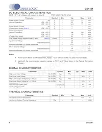 CS4461-CZZR Datasheet Page 4