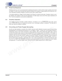 CS4461-CZZR Datasheet Page 9