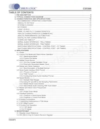 CS5366-DQZR Datasheet Page 3