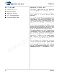 CS53L21-DNZ Datasheet Pagina 2