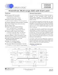 CS5526-BSZR Datasheet Cover