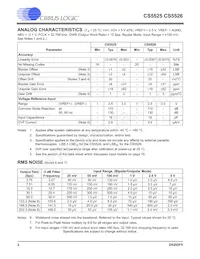 CS5526-BSZR Datasheet Page 2