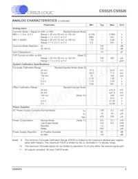 CS5526-BSZR Datasheet Page 3