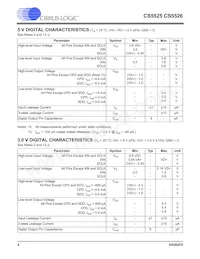 CS5526-BSZR Datasheet Page 4