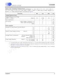 CS5566-ISZR Datasheet Pagina 5