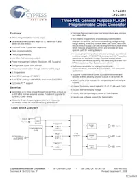 CY22381SXI-190T Datenblatt Cover