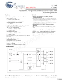 CY2544FIT Datenblatt Cover