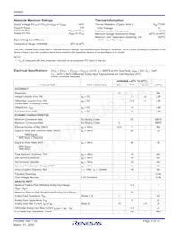 HI5805BIBZ Datasheet Pagina 3