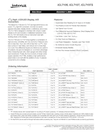 ICL7107RCPL Datasheet Cover