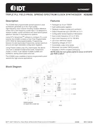 ICS280PGT Datenblatt Cover