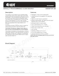 ICS307M-02T Datasheet Copertura