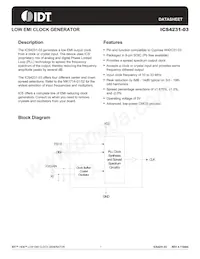 ICS4231M-03T Datasheet Copertura