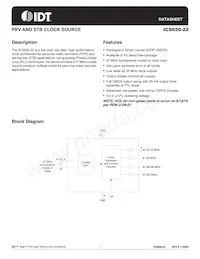 ICS650R-22T Datasheet Copertura