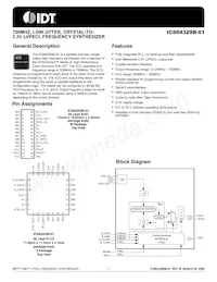 ICS84329BV-01LFT數據表 封面