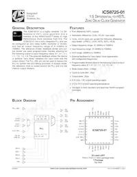 ICS8725AY-01LF Datasheet Copertura