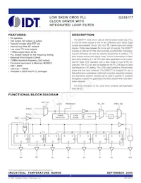 IDTQS5917T-70TQG8 Datenblatt Cover