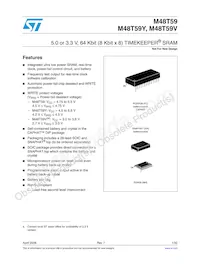 M48T59Y-70MH1F Datasheet Cover
