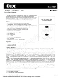 MPC92432AER2 Datasheet Copertura