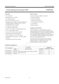 TDA8763AM/5/C5 Datasheet Pagina 2