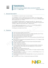 TDA9955HL/17/C1 Datasheet Copertura