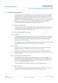 TDA9955HL/17/C1 Datasheet Pagina 7