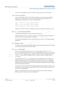 TDA9955HL/17/C1 Datasheet Pagina 9