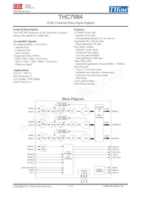 THC7984-17 Datasheet Copertura