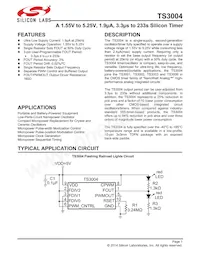 TS3004ITD1033T Datasheet Cover