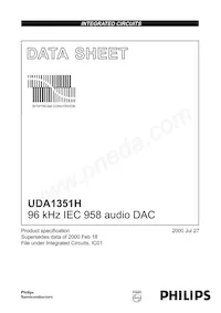 UDA1351H/N1數據表 封面