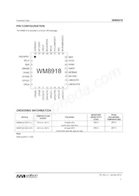 WM8918CGEFL/V Datasheet Pagina 7