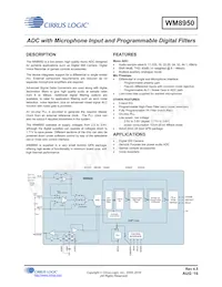 WM8950CGEFL/RV Datenblatt Cover