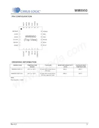 WM8950CGEFL/RV Datenblatt Seite 3