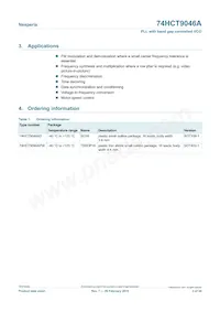 74HCT9046APW Datasheet Pagina 2