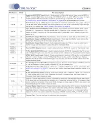 CS8416-DNZR Datasheet Page 19