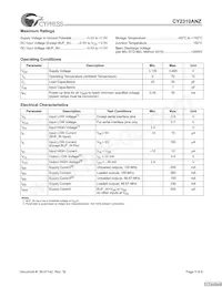 CY2310ANZPVXC-1T Datasheet Pagina 3
