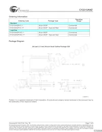 CY2310ANZPVXC-1T Datasheet Pagina 7