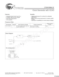 CY241V8ASXC-12T Datenblatt Cover