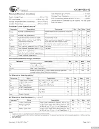 CY241V8ASXC-12T數據表 頁面 3