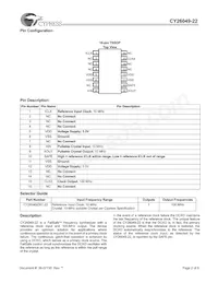CY26049ZXC-22T數據表 頁面 2
