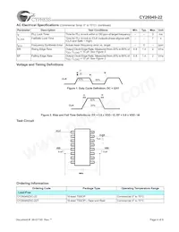 CY26049ZXC-22T數據表 頁面 4