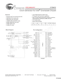 CY28412OXC Datasheet Copertura