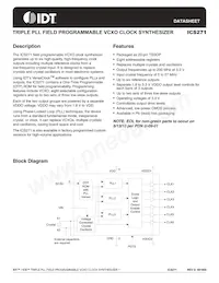 ICS271PGT Datenblatt Cover