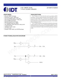 IDT49FCT20805QI8數據表 封面