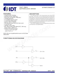 IDT49FCT805CTSO8 Datenblatt Cover